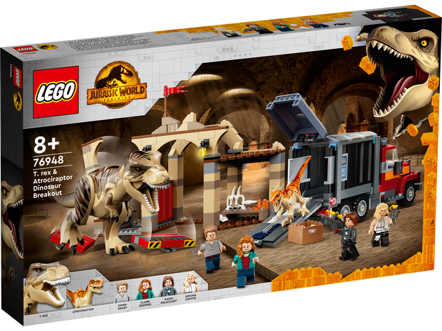 Lego T.rex & Atrociraptor Dinosaur Breakout