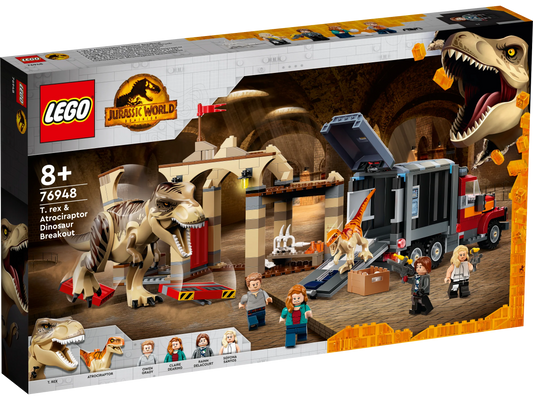 Lego T.rex & Atrociraptor Dinosaur Breakout