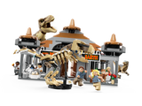 Lego Jurassic Park - Visitor Center T Rex and Raptor Attack