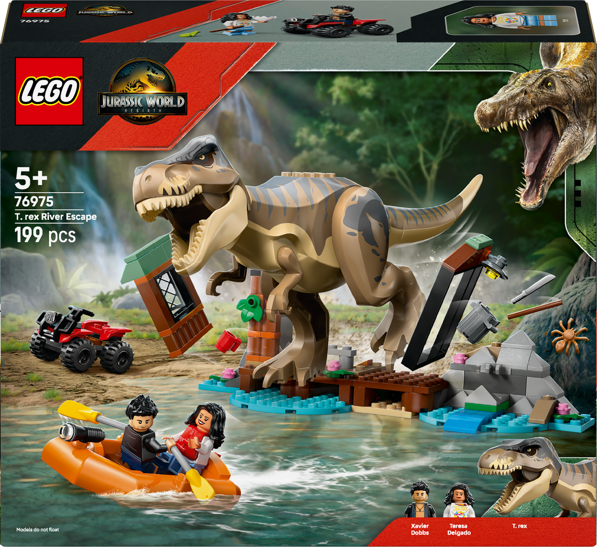 Lego Jurassic World Rebirth - T. Rex River Escape