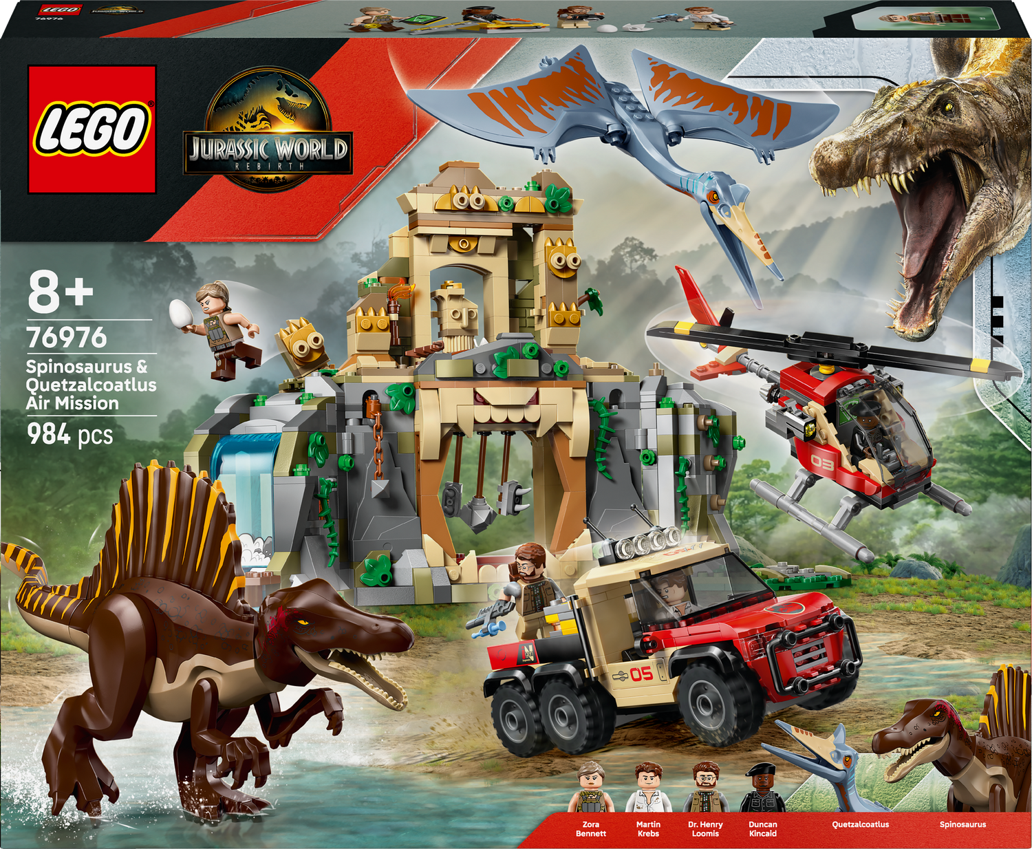 Lego Jurassic World Spinosaurus Quetzalcoatlus Air Mission