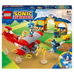 Lego Sonic the Hedgehog Tails Workshop and Tornado Plane