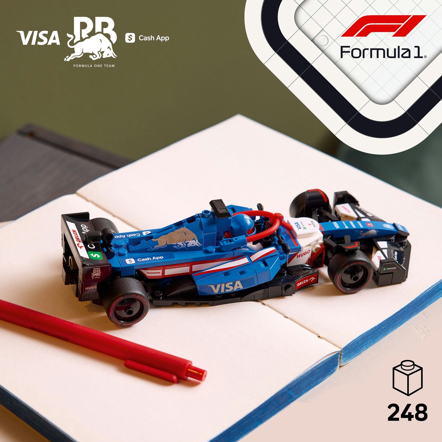 Lego Visa Cash App RB VCARB 01 F1® Race Car