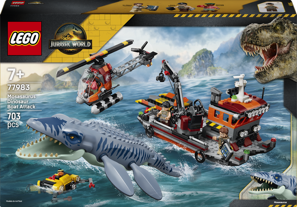 LEGO Jurassic World - Mosasaurus Dinosaur Boat Attack