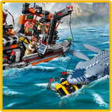 LEGO Jurassic World - Mosasaurus Dinosaur Boat Attack