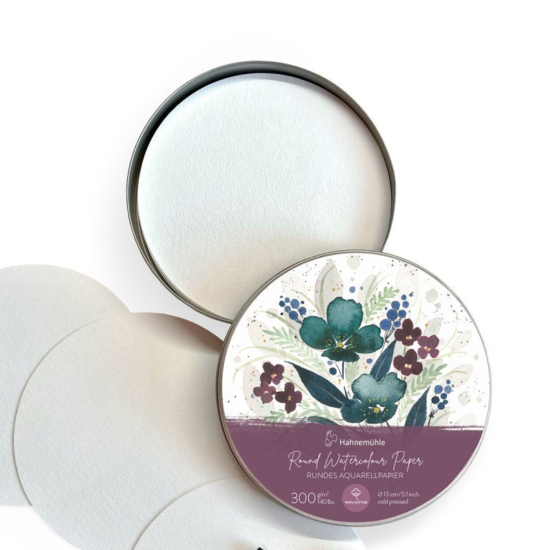 Hahnemuehle Expression Round Watercolour Paper Tin Set