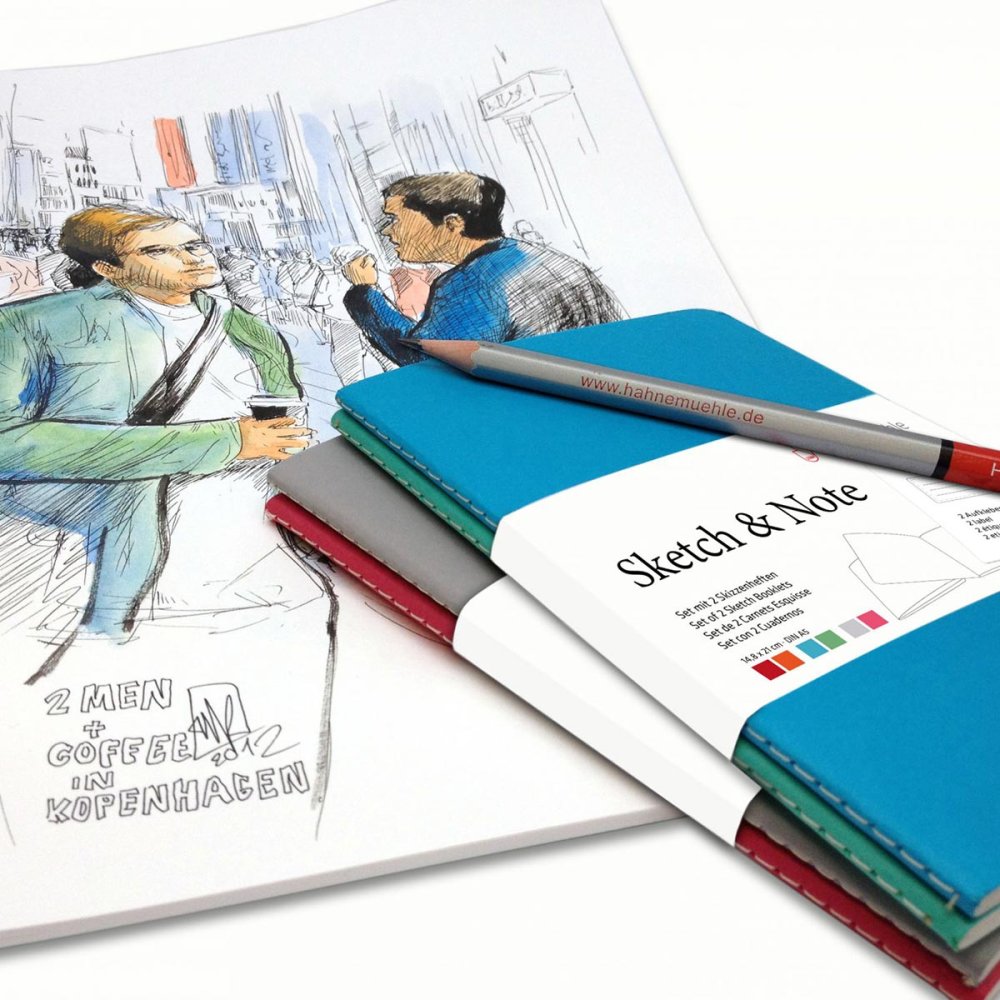 Hahnemuehle Sketch and Note 125gsm 20 Sheets - Blue