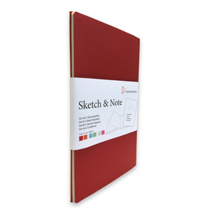 Hahnemuehle Sketch and Note 125gsm 20 Sheets Red and Orange 2pk