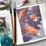 Hahnemuehle Hardback Watercolour Book 100% Cotton A6 Portrait
