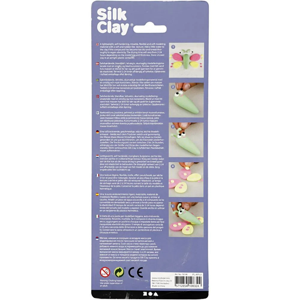 Silk Clay® 3x14g - light green, neon yellow, neon green