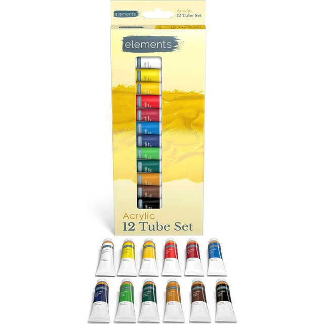 Elements Acrylic Paint Tubes Set 12