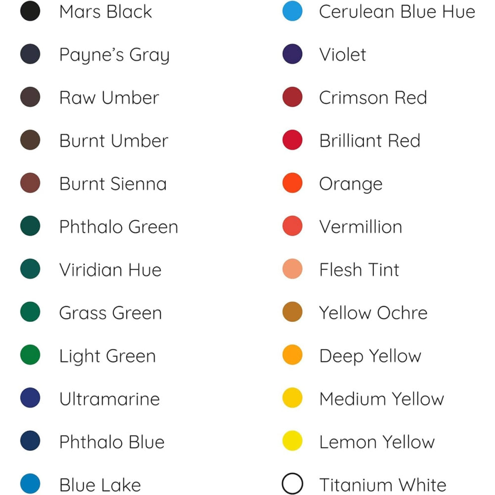 Elements Acrylic Tubes Set 24