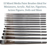 Elements Mixed Media Brush Set (Pack of 12)