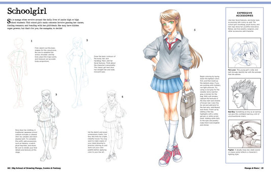 Big School of Drawing Manga, Comics & Fantasy Book