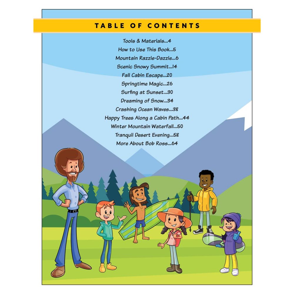 Painting with Bob Ross for Kids Book