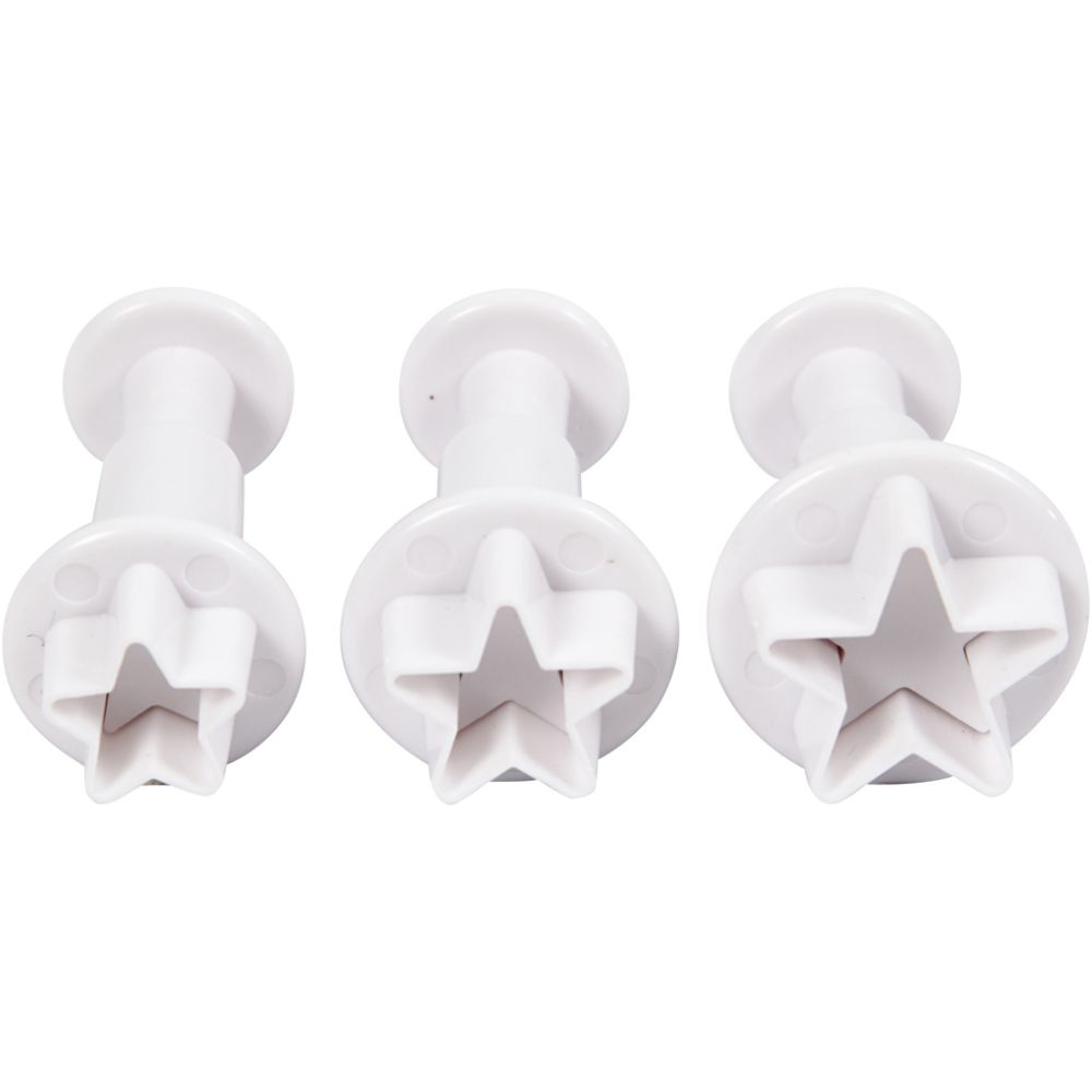 Cookie Cutters With Stamp - White Star