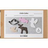 Cookie Cutters Metallic Silver - Christmas Shapes (4 Pack)