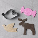 Cookie Cutters Metallic Silver - Christmas Shapes (4 Pack)