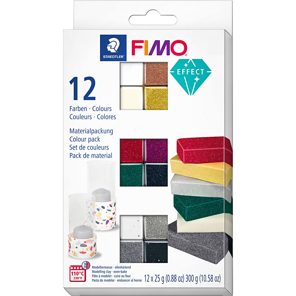 Fimo Effect - Assorted Colours 12x25g