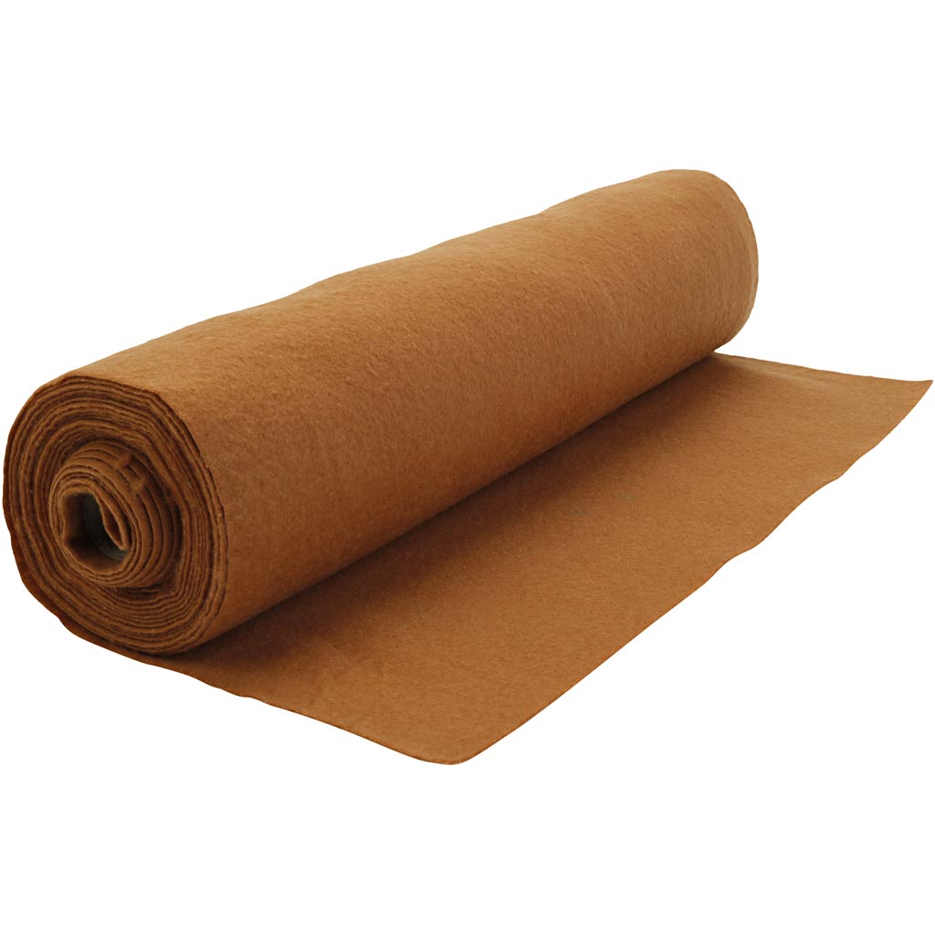 Craft Felt W: 45cm Thickness 1.5-2mm 180-200g 5m - Light Brown