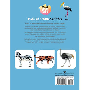 Paint 50: Watercolour Animals Book by Marina Bakasova
