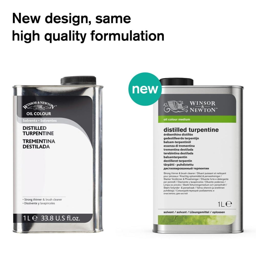 Winsor & Newton Distilled Turpentine 1 Litre