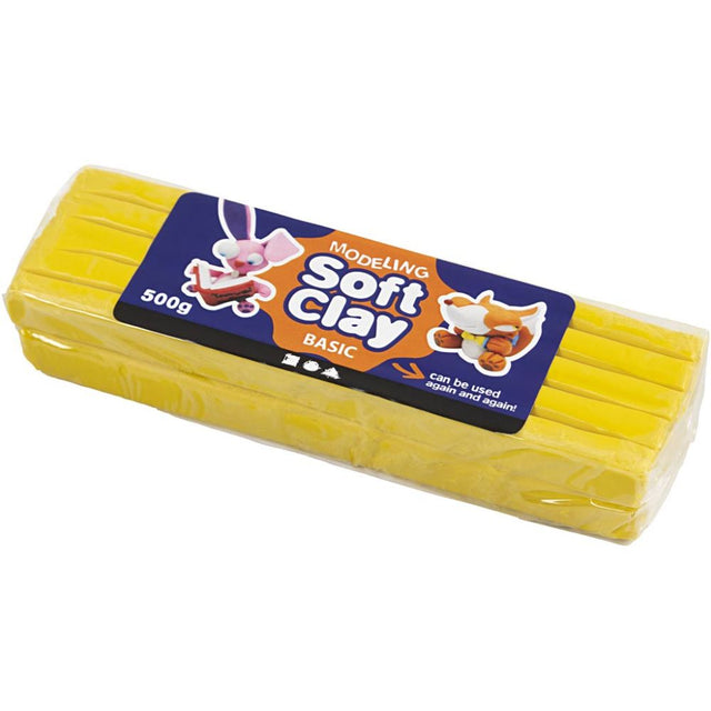 Modelling Clay 13x6x4cm - Yellow 500g