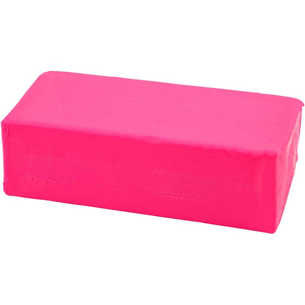 Modelling Clay 13x6x4cm - Neon Pink 500g