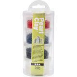 Pearl Clay®, 3x25 g, 38 g, 1 set, blue, red, black