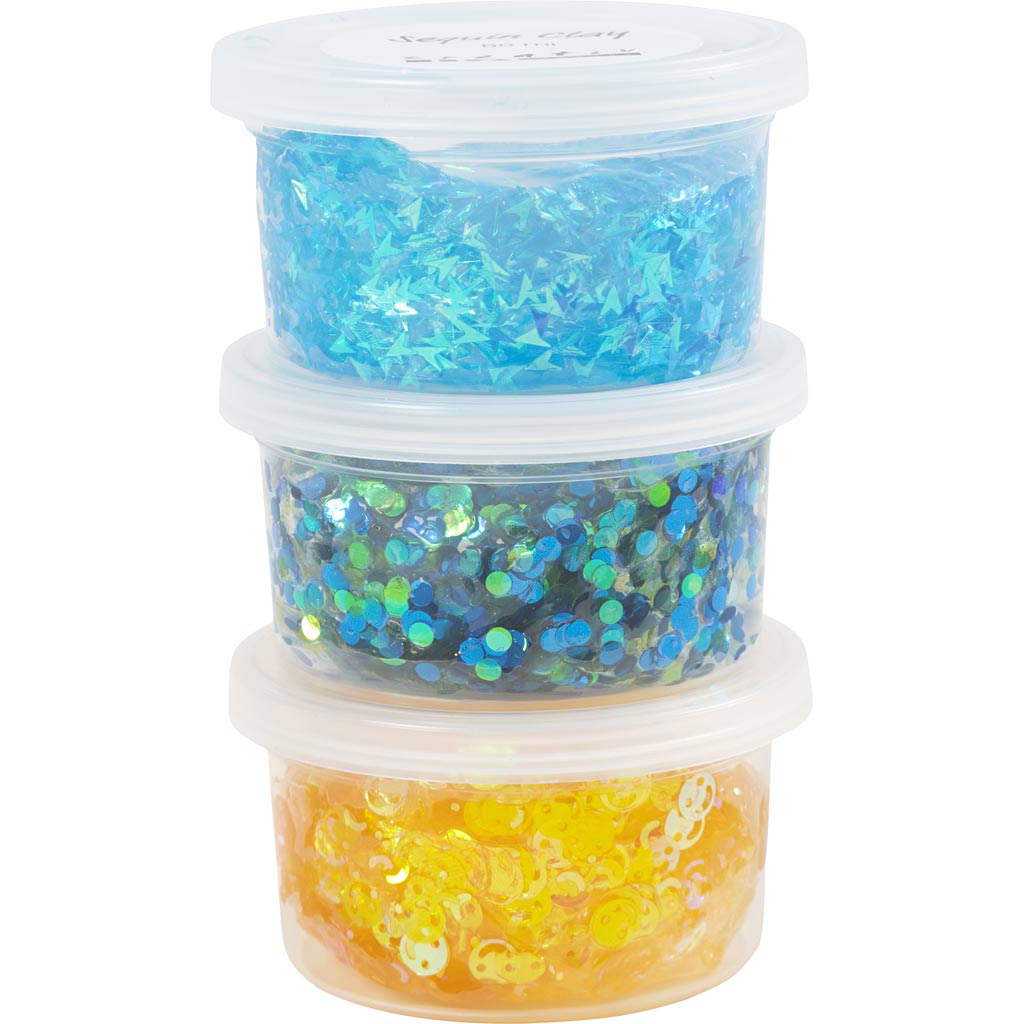 Sequin Clay - Blue/Green Harmony (3x60g)