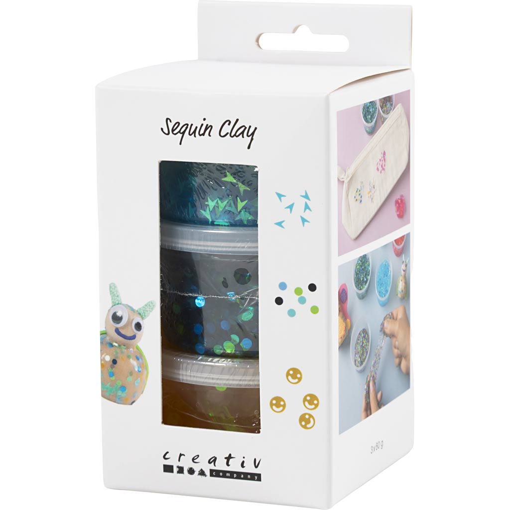 Sequin Clay - Blue/Green Harmony (3x60g)