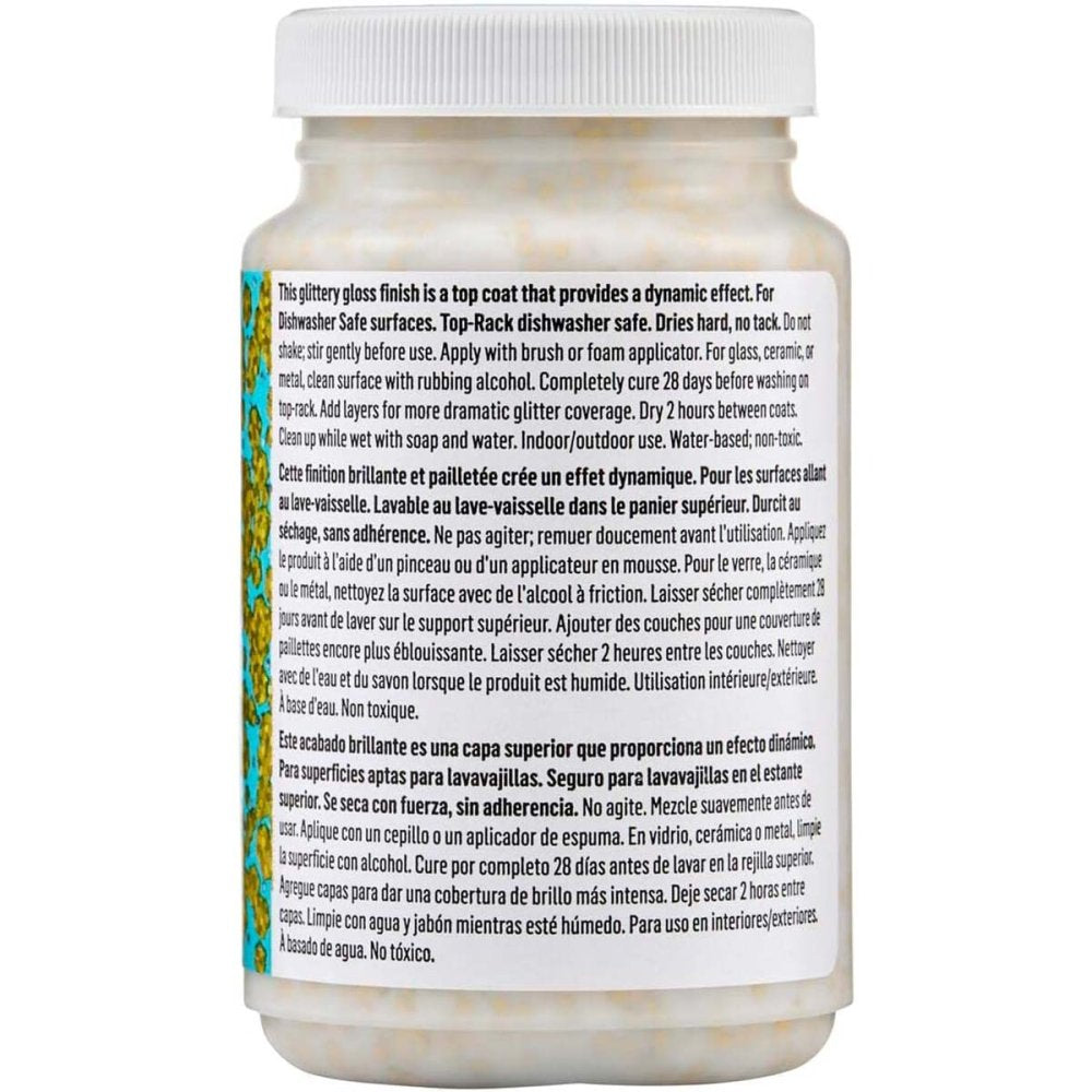 Mod Podge Dishwasher Safe Glitter - Gold 8oz