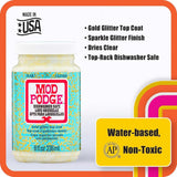 Mod Podge Dishwasher Safe Glitter - Gold 8oz