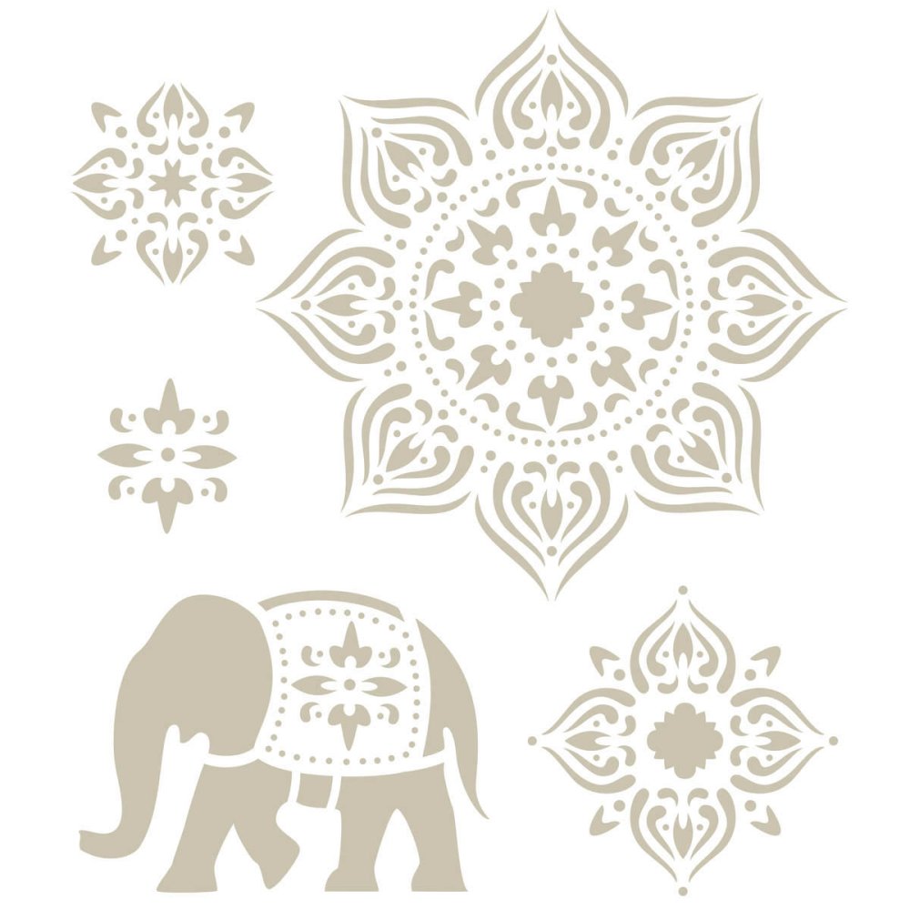 FolkArt Charlotte Stencils - Tangier 8.5 x9.5