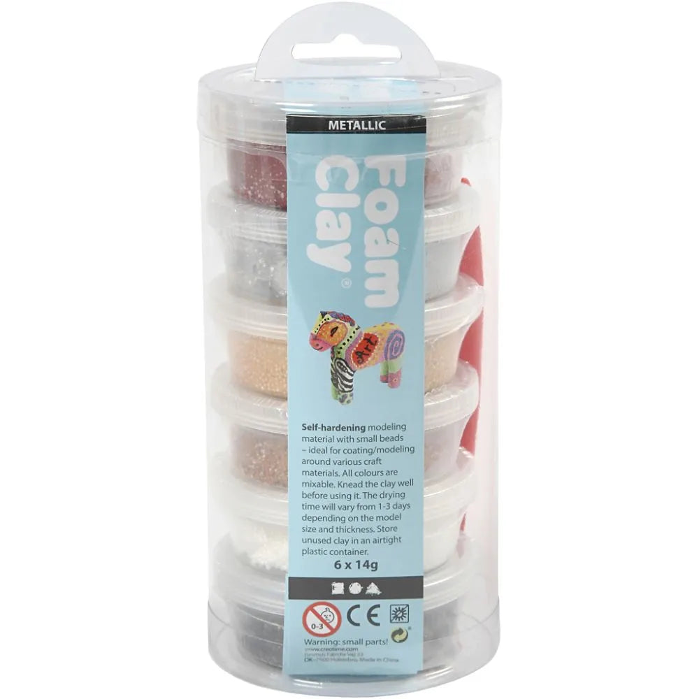 Foam Clay®  6x14g - Metallic, Brown Harmony