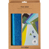 Foam Sheets Size 14x25cm Blue/Green Harmony (12 Sheets)