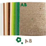 Foam Sheets Size 14x25cm - Nature Colours (12 Sheets)