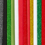 Foam Sheets Size 14x25cm Thickness 2mm - Christmas Colours (12 Sheets)