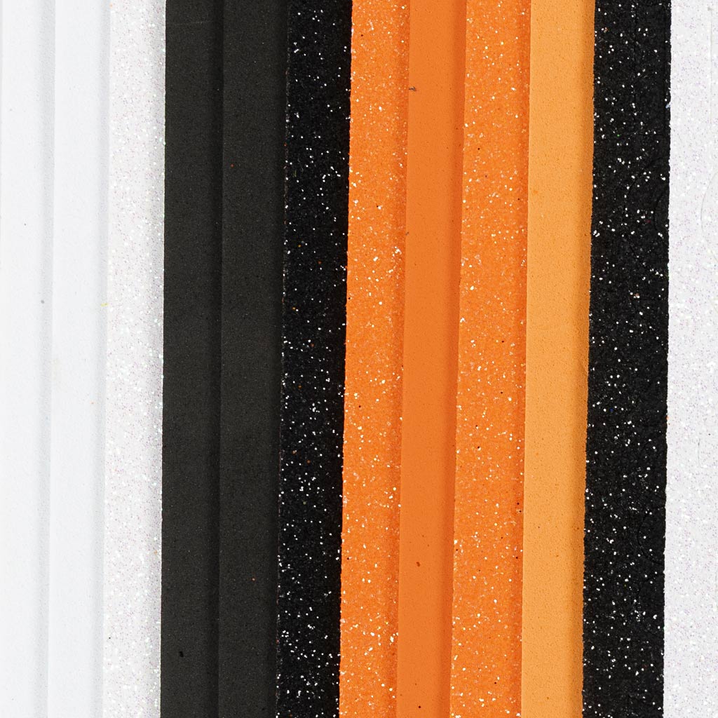 Foam Sheets 14x25cm Thickness 2mm - Halloween Colours (12 Sheets)