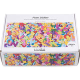 Foam Stickers - Emojis geometric shapes letters and numbers (2640 Pack)