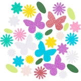 Foam Stickers - Butterfly Flower Leaf  (120 Pack)