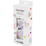 Foam Stickers - Heart Princess Unicorn 13-50mm (150 Pack)