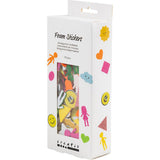 Foam Stickers - Geometry People Smileys 10-40mm (175 Pack)