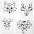 Shrink plastic sheets with motifs