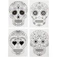 Shrink plastic sheets with motifs