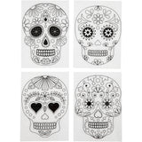 Shrink plastic sheets with motifs