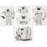Shrink plastic sheets with motifs