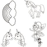 Shrink plastic sheets with motifs