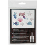 Shrink plastic sheets with motifs