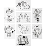 Shrink plastic sheets with motifs